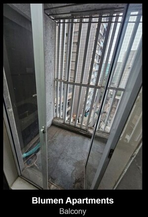 Balcony in 1 BHK Apartment at Blumen Apartments, Vikhroli West – for Rent