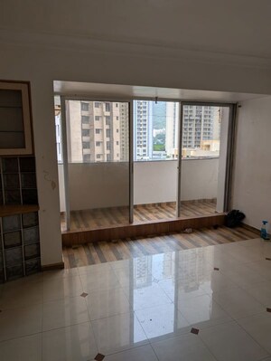 Living Room in 3 BHK Apartment at Marathon Galaxy, Mulund West – for Rent