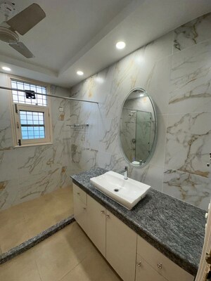 Bathroom in 2 BHK Builder Floor at Sushant Lok I – for Rent