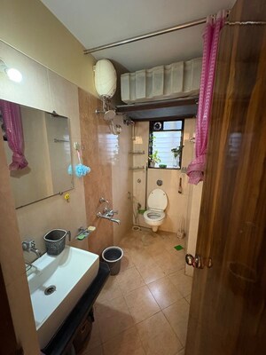 Bathroom in 2 BHK Apartment at Sudarshan Sky Garden, Ghodbunder Road – for Rent