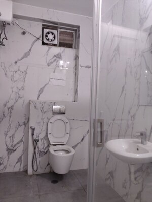 Bathroom in 3 BHK Apartment at Jubilee Hills – for Rent