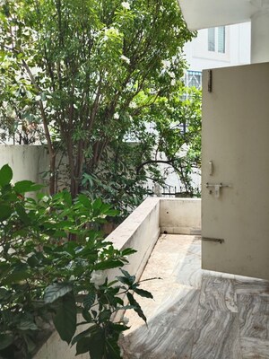 Balcony in 3 BHK Apartment at Jubilee Hills – for Rent