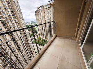 Balcony in 2 BHK Apartment at Bhartiya Nikoo Homes Phase 2, Thanisandra Main Road – for Rent