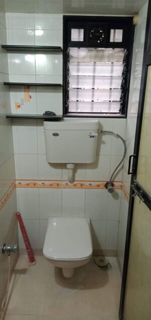 Bathroom in 1 RK Apartment at NG Suncity, Kandivali East – for Rent