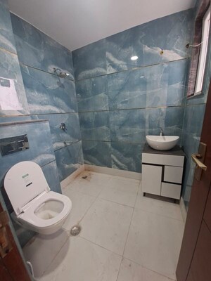 Bathroom in 3 BHK Builder Floor at Chattarpur – for Rent