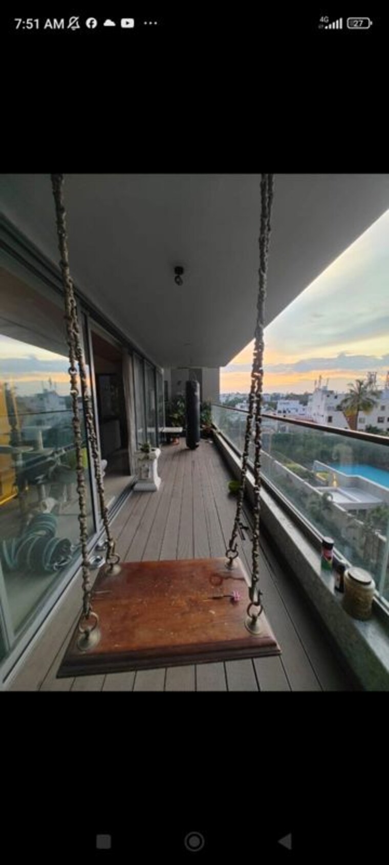 Balcony, peninsula-heights-bangalore 4 Bedroom 4950 Sq.Ft. Apartment In Jp Nagar Bangalore 10546362