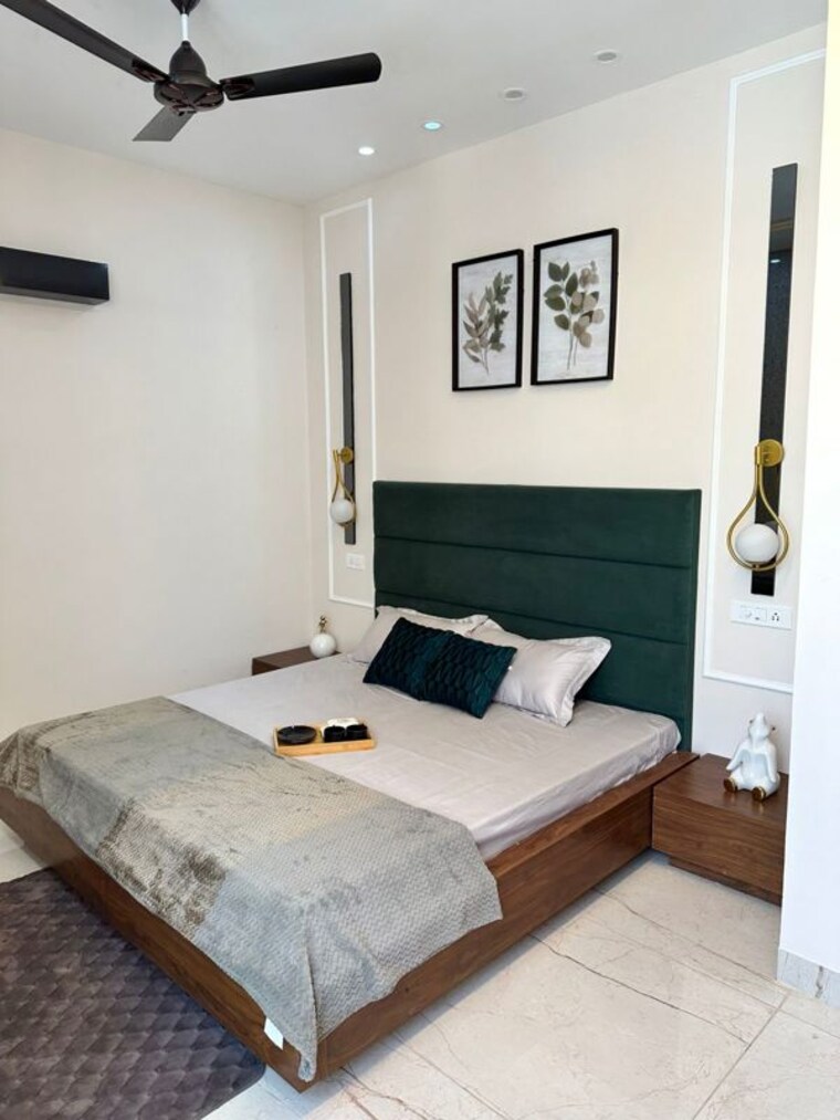 Bedroom, pir machalla 3 Bedroom 1350 Sq.Ft. Builder Floor In Pir Machalla Zirakpur 10546379