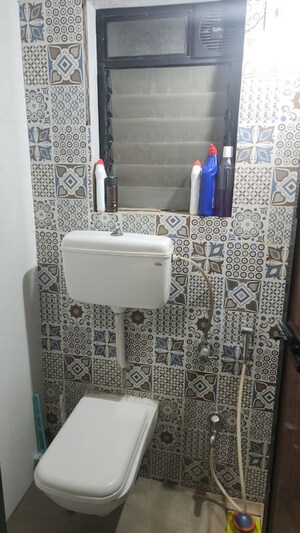 Bathroom in 1 BHK Apartment at Raunak Heights, Ghodbunder Road – for Rent