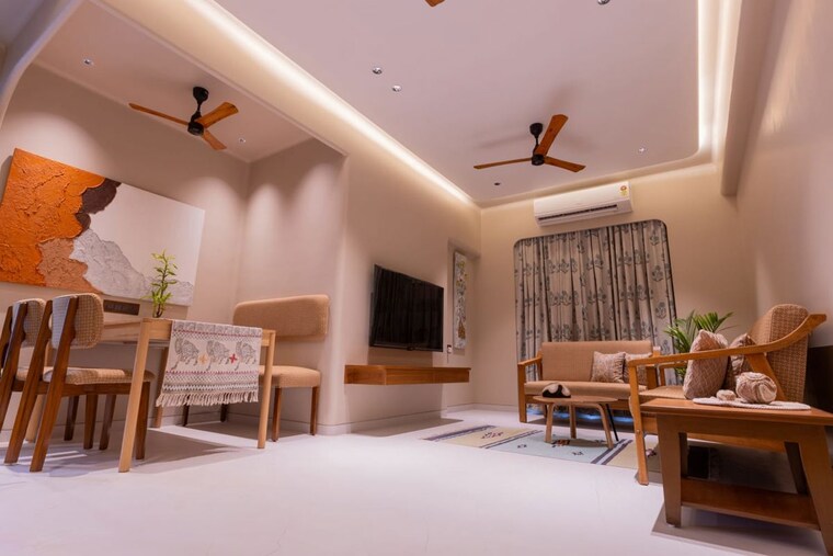 Living Room, bholenath-chembur-castle 3 Bedroom 1500 Sq.Ft. Apartment In Chembur Mumbai 10546406