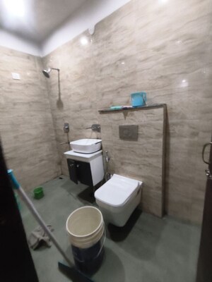 Bathroom in 3 BHK Builder Floor at Motia Blue Ridge, Dhakoli – for Sale