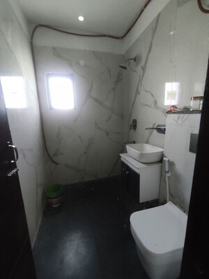 Bathroom in 3 BHK Builder Floor at Motia Blue Ridge, Dhakoli – for Sale