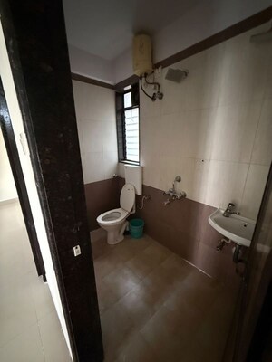 Bathroom in 2 BHK Apartment at Shree Ganesh Dham CHS, New Panvel – for Rent