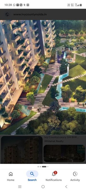 3 BHK Apartment – Garden View at ABA Ivy County, Sector 75 - for Rent
