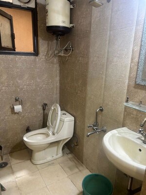 Bathroom in 3 BHK Builder Floor at Saket – for Rent