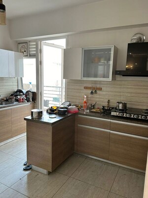 Kitchen in 3 BHK Apartment at ABA Cleo County, Sector 121 – for Rent