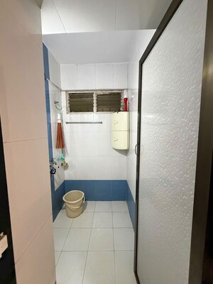 Bathroom in 1 BHK Apartment at Lokpuram CHS, Vasant Vihar – for Rent