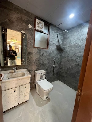 Bathroom in 3 BHK Builder Floor at Chattarpur – for Sale
