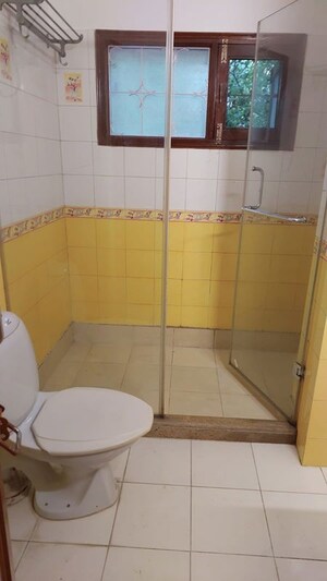 Bathroom in 3 BHK Apartment at Vasant Kunj – for Rent