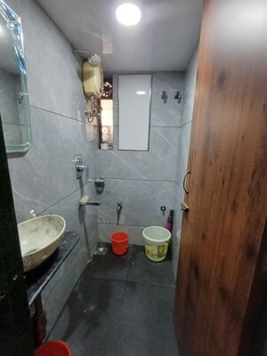 Bathroom in 1 BHK Apartment at Maheshwari Niketan Apartment, Uthalsar – for Rent