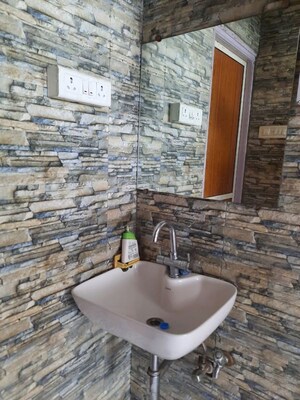 Bathroom in 2.5 BHK Apartment at Bhusari Colony – for Rent