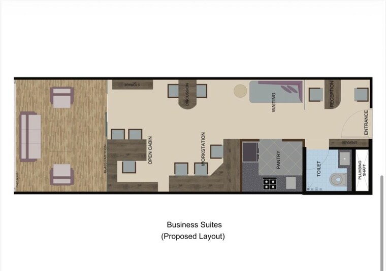 Floor Plan, splendor-onyx-blue Commercial Shop 220 Sq.Ft. In Sector 142 Noida 10546936