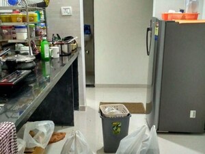 Team Area in 1 BHK Apartment at Raunak Heights, Ghodbunder Road – for Rent