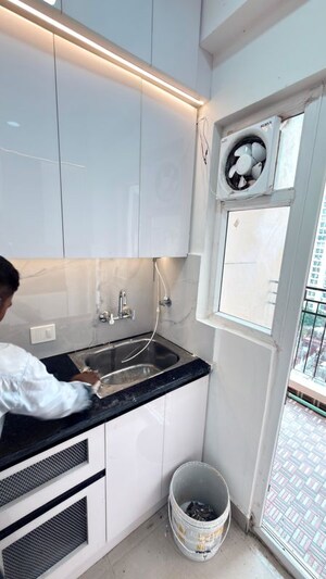 Kitchen in 3 BHK Apartment at Amrapali Silicon City, Sector 76 – for Rent
