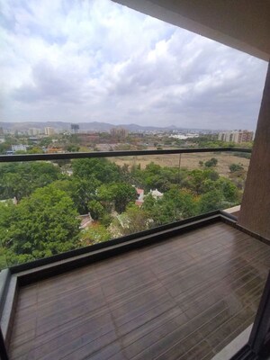 Balcony in 2 BHK Apartment at Kumar Palmspring Towers, Undri – for Rent
