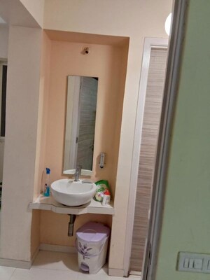 Bathroom in 2 BHK Apartment at Group Seven Rushi Heights, Goregaon East – for Rent