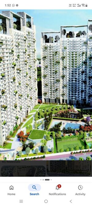 Master Plan in 4 BHK Apartment at Prateek Edifice, Sector 107 – for Rent