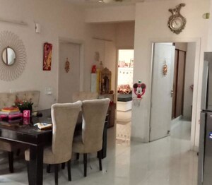 Dining area in 4 BHK Apartment at La Prisma, Dhakoli – for Rent