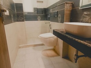 Bathroom in 3 BHK Apartment at Vasant Kunj – for Rent