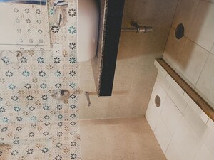 Bathroom in 3 BHK Apartment at Vasant Kunj – for Rent