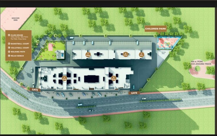 Master Plan, sonigara-concord 3 Bedroom 1180 Sq.Ft. Apartment In Ravet Pune 10547523
