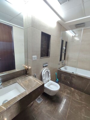 Bathroom in 3 BHK Apartment at Lokhandwala Minerva Mahalaxmi, Mahalaxmi – for Rent