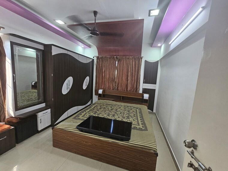 Bedroom, aishwaryam-greens-co-operative-housing-society 3 Bedroom 1200 Sq.Ft. Apartment In Wakad Pune 10547559