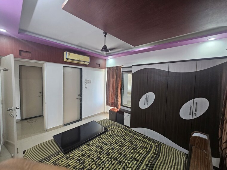 Bedroom, aishwaryam-greens-co-operative-housing-society 3 Bedroom 1200 Sq.Ft. Apartment In Wakad Pune 10547559