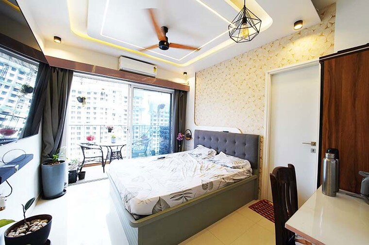 Bedroom, kharadi 3 Bedroom 995 Sq.Ft. Apartment In Kharadi Pune 10547415