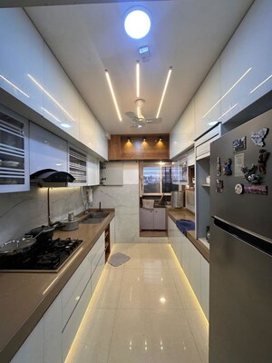Kitchen in 3 BHK Apartment at Kalpataru Pristine, Manpada – for Sale