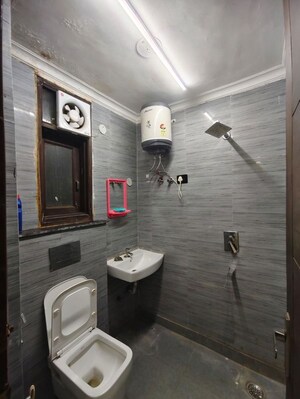 Bathroom in 1 BHK Builder Floor at Saket – for Rent