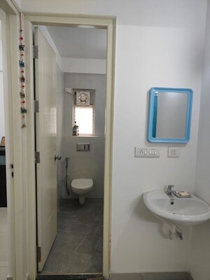 Bathroom in 3 BHK Apartment at NCC Urban Gardenia, Gachibowli – for Rent