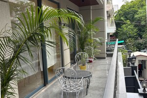Balcony in 4 BHK Builder Floor at Defence Colony – for Rent