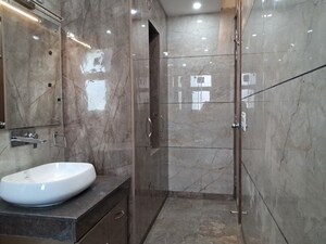 Bathroom in 3 BHK Builder Floor at Shivalik Colony – for Rent