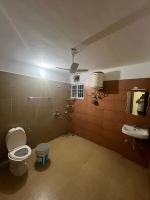 Bathroom in 3 BHK Apartment at Aerocity – for Rent