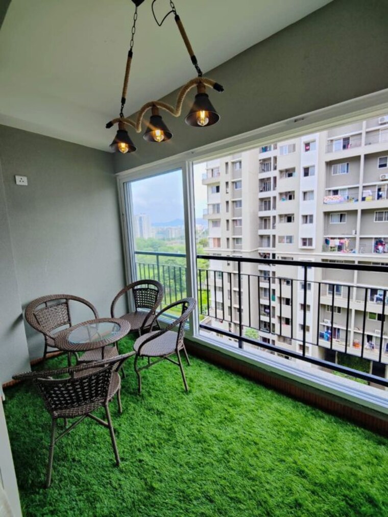 Balcony, sobha-garnet 3 Bedroom 1500 Sq.Ft. Apartment In Kondhwa Pune 10547783