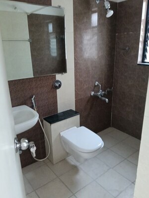 Bathroom in 3 BHK Apartment at Raheja Vistas Phase 1, Mohammadwadi – for Rent