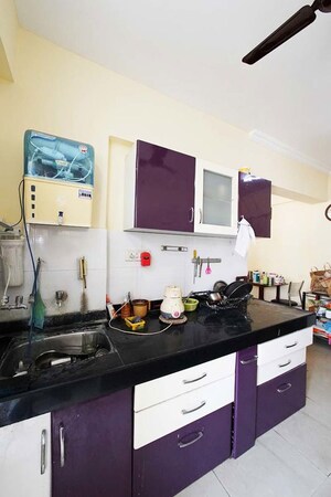 Kitchen in 1 BHK Apartment at Surya Vaibhav, Thergaon – for Sale