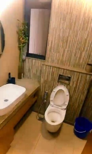 Bathroom in 3 BHK Apartment at Shapoorji Pallonji Vicinia, Powai – for Rent