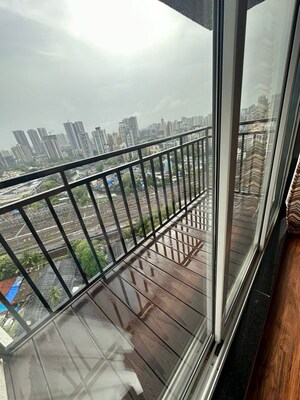 Balcony in 3 BHK Apartment at Divine Aspen Garden, Goregaon East – for Rent