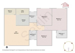 3 BHK Apartment – Map Location View at Vindhyagiri Apartment, Doddabanahalli - for Rent
